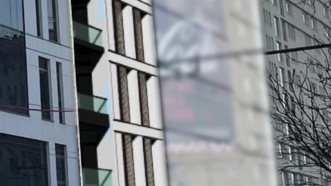 Bloc de 6 etaje pe strada Teodor Mihali. Noua clădire se aliniază cu imobilul criticat pentru balconul „peste trotuar”