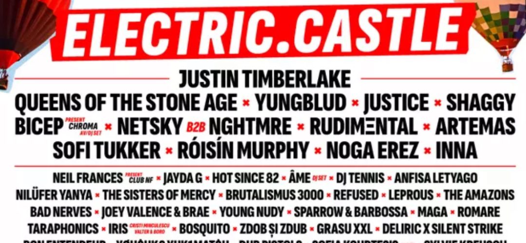 Justin Timberlake, Queens of the Stone Age, Yungblud, Justice, Bicep. Line-up Electric Castle 2025