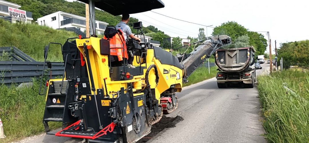 FOTO. Reparații pe un drum important din Zona Metropolitană Cluj. Ce lucrări se realizează